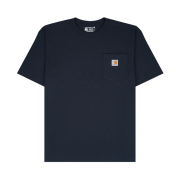 Carhartt Loose Fit Heavyweight Regular Short Sleeve Pocket T-Shirt Navy
