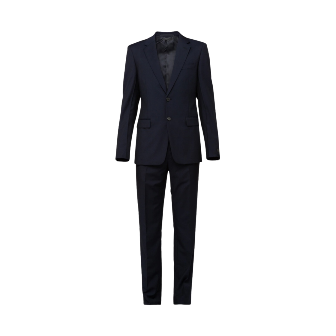 프라다 싱글 브레스티드 울 모헤어 수트 네이비