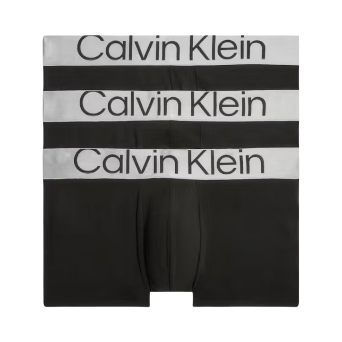 캘빈 클라인 스틸 마이크로 3팩 로우 라이즈 트렁크 블랙(Calvin Klein Steel Micro 3-pack Low Rise Trunk Black)
