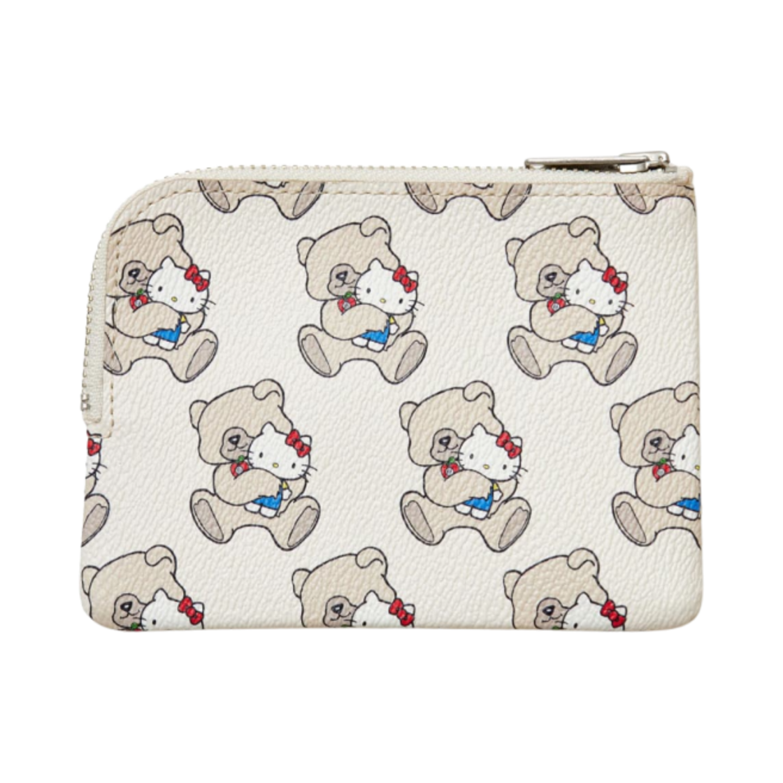 언더커버 x 산리오 UC2D8P02-1 헬로 키티 PVC 올 오버 패턴 파우치 베이지 베이스(Undercover x Sanrio UC2D8P02-1 Hello Kitty PVC All-Over Pattern Pouch Beige Base) - 2