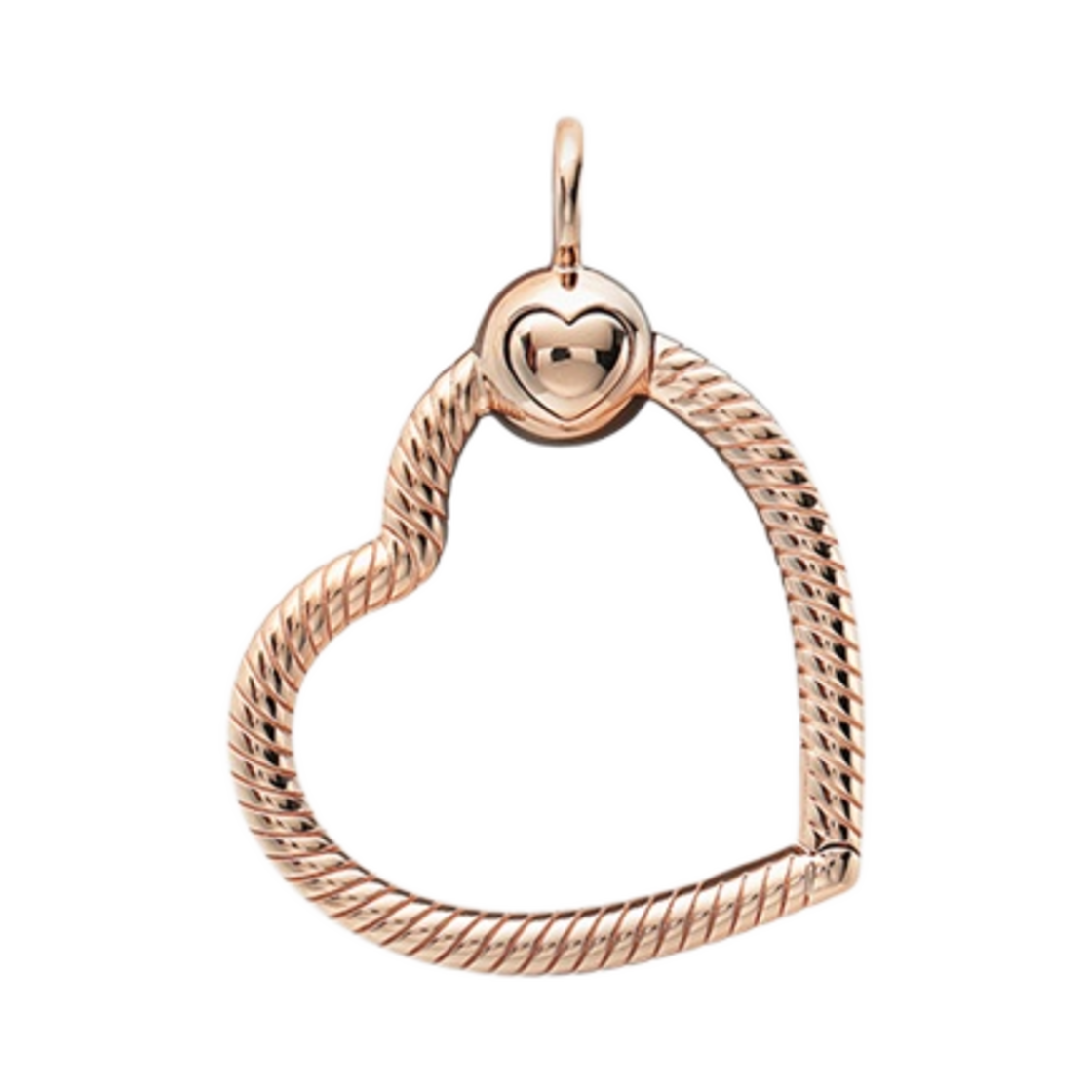 389384C00 (W) Pandora Moments Heart Charm Pendant Rose Gold Plated