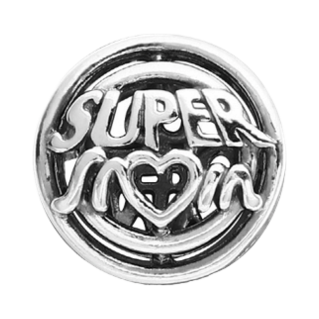 (W) 판도라 맘 히어로 오픈워크 참 스털링 실버((W) Pandora Mom Hero Openwork Charm Sterling Silver) - 1