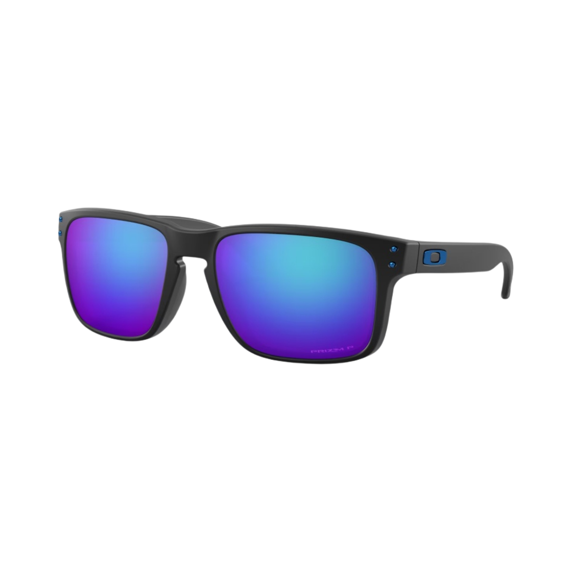 오클리 홀브룩 매트 블랙 프레임 프리즘 사파이어 폴러라이즈드 렌즈 로우 브릿지 핏(Oakley Holbrook Matte Black Frame Prizm Sapphire Polarized Lenses Low Bridge Fit) - 1