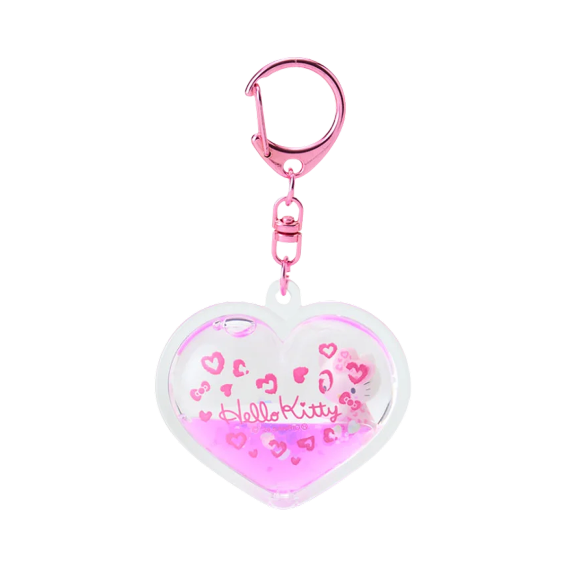 710067 Sanrio Hello Kitty Gal Dome Key Holder Leopard Pink