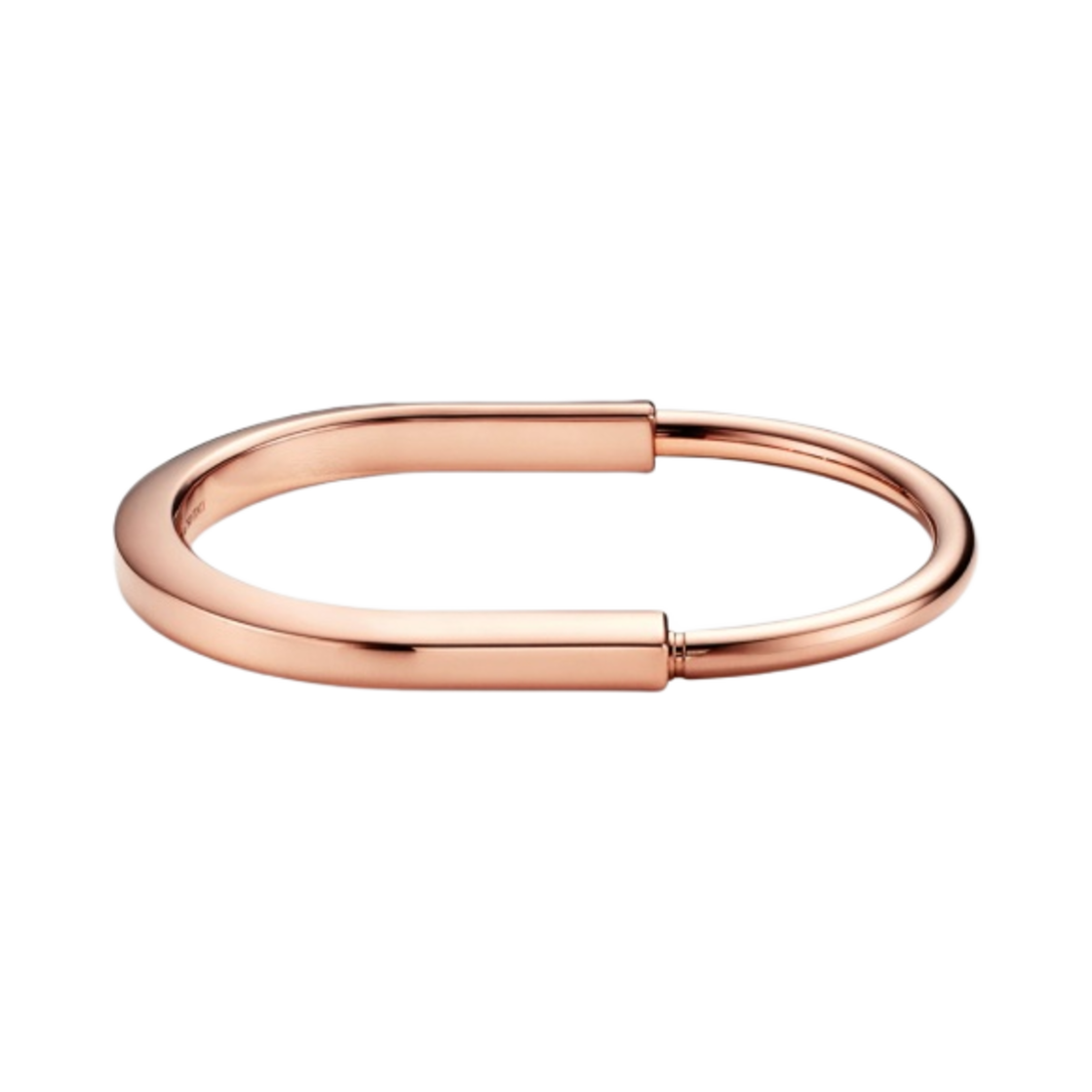 티파니 앤 코 티파니 락 뱅글 브레이슬릿 로즈 골드(Tiffany & Co. Tiffany Lock Bangle Bracelet Rose Gold) - 1