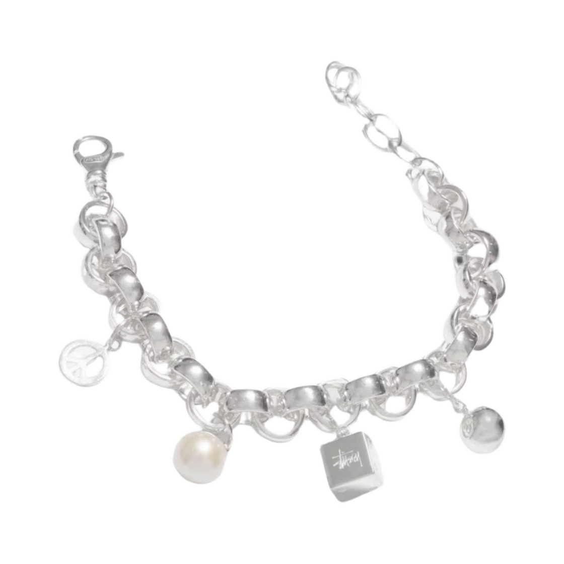 【限定】STUSSY Icon Charm Bracelet ブレスレット ☆韓国の人気☆【STUSSY】☆Icon Charm Bracelet☆関税込☆ (STUSSY