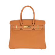 Hermes Birkin 30 Bag Epsom & Gold Gold