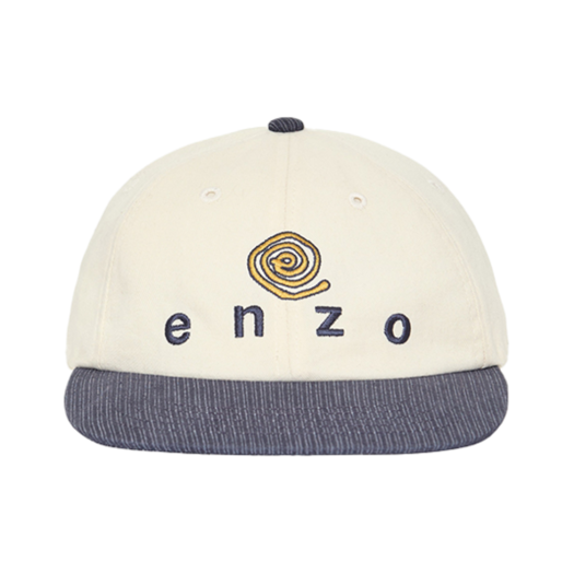 252ELBACC017 Enzoblues Eddy Logo Block Cap Ivory