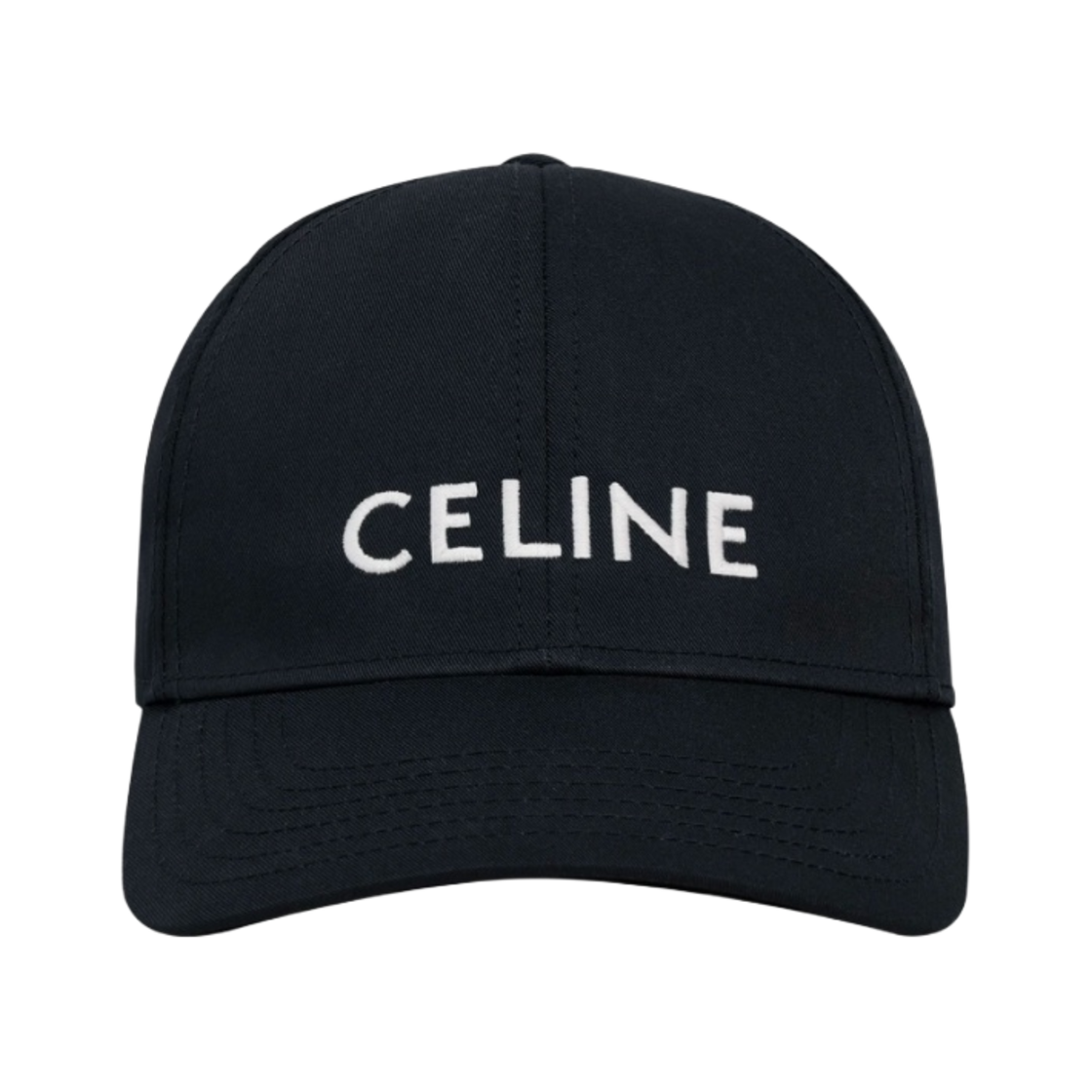 2AUS9242N-38NO Celine Baseball Cap in Cotton Black