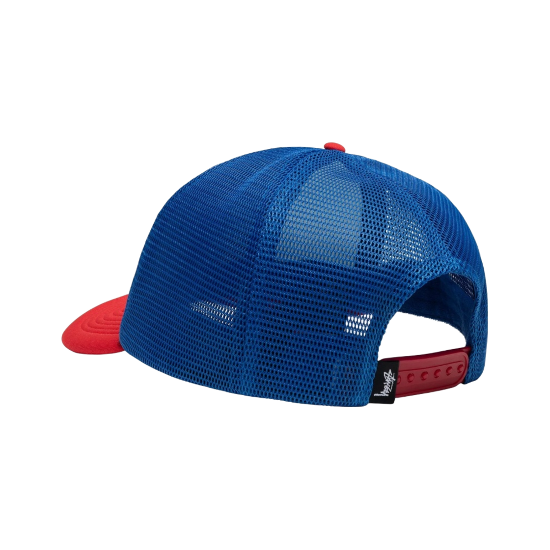 스투시 스컬 메쉬 트러커 캡 블루 레드(Stussy Skull Mesh Trucker Cap Blue Red) - 2