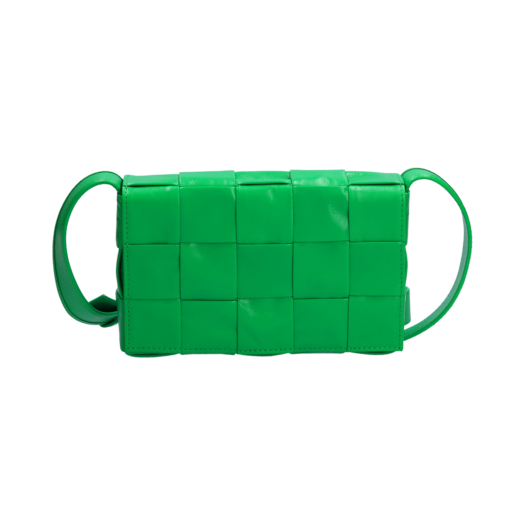 717587_01 Bottega Veneta Small Leather Cassette Bag Parakeet