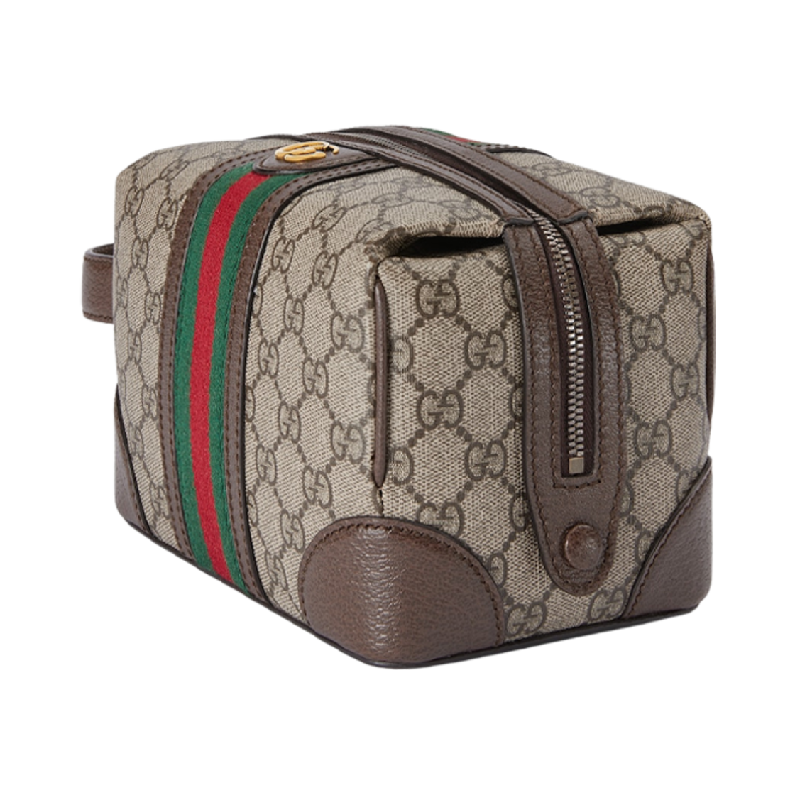 구찌 사보이 코스메틱 케이스 웹 베이지 에보니 슈프림(Gucci Savoy Toiletry Case with Web Beige Ebony Supreme) - 2