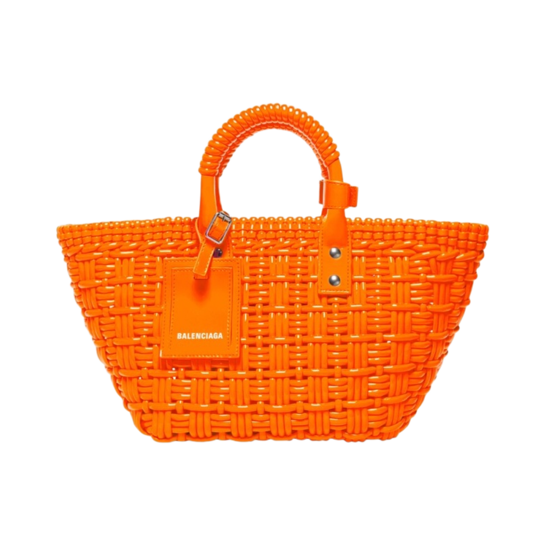 발렌시아가 비스트로 XS 베스킷 스트랩 플루오 오렌지(Balenciaga Bistro XS Basket with Strap Fluo Orange) - 1