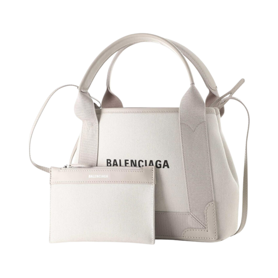 발렌시아가 네이비 XS 카바스 베이지(Balenciaga Navy XS Cabas Beige) - 3