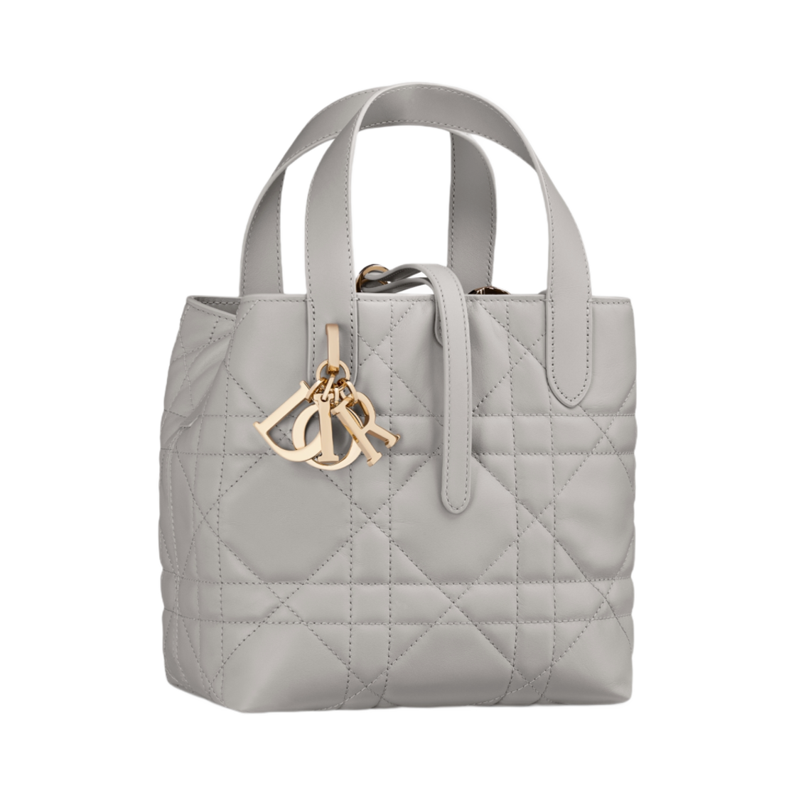 디올 뚜주흐 스몰 버티컬 토트백 매크로까나쥬 카프스킨 그레이(Dior Toujours Small Vertical Tote Bag Macrocannage Calfskin Gray) - 2