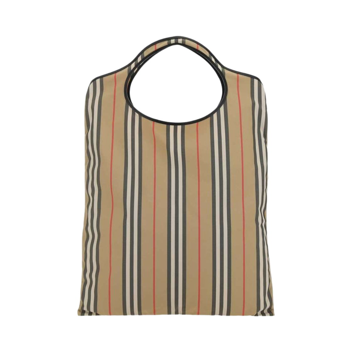 버버리 헤리티지 스트라이프 에코 나일론 트래블 토트백 아카이브 베이지(Burberry Heritage Stripe Eco nylon Travel Tote Bag Archive Beige) - 2