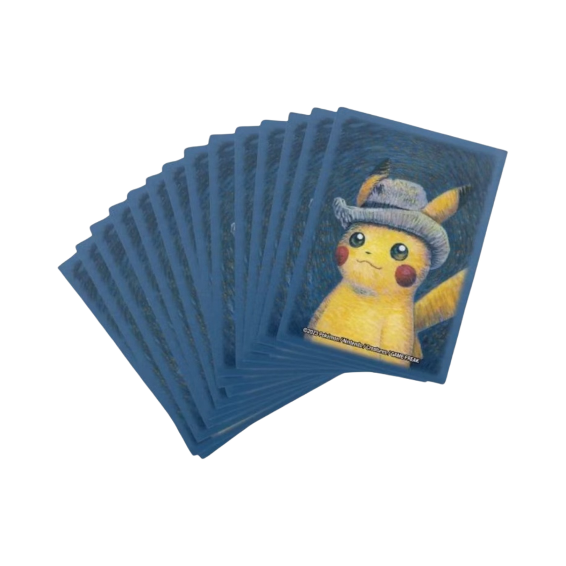 - Pokemon Center x Van Gogh Museum Pikachu Inspired by Self-Portrait with Grey Felt Hat 65 Card Sleeves