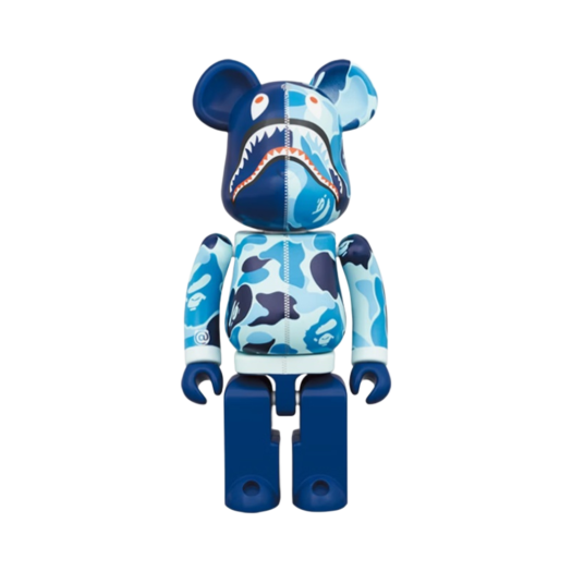 베어브릭 x 베이프 ABC 카모 샤크 초합금 핑크 200% | Bearbrick