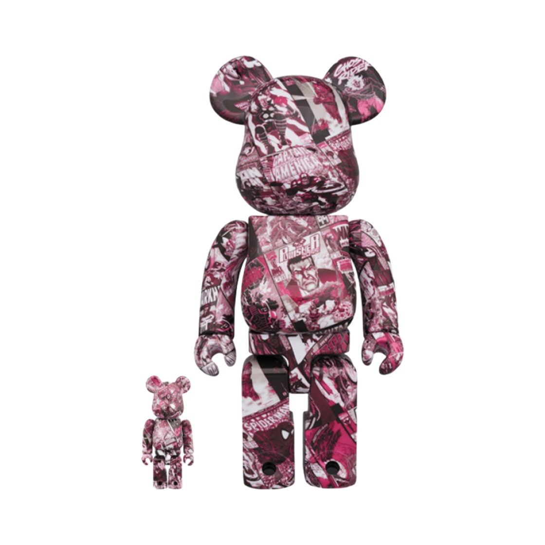 베어브릭 마블 80주년 100% & 400% 세트(Bearbrick Marvel 80th Anniversary 100% & 400% Set) - 1