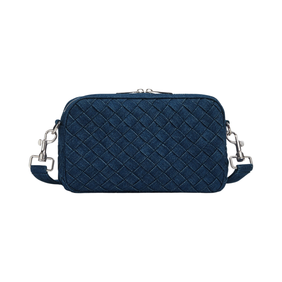 보테가 베네타 스몰 인트레치오 더플백 인디고(Bottega Veneta Small Intreccio Duffle Indigo) - 1