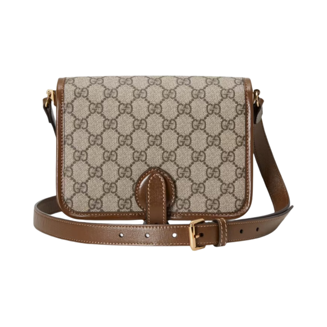 구찌 인터로킹 G 미니 숄더백 베이지 에보니 브라운(Gucci Interlocking G Mini Shoulder Bag Beige Ebony Brown) - 2