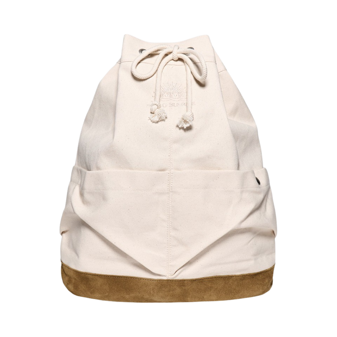 헬로선라이즈 캔버스 더플 백팩 아이보리 & 베이지(Hello Sunrise Canvas Duffle Backpack Ivory & Beige)