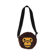 (Kids) BAPE Baby Milo Boa Shoulder Bag Brown
