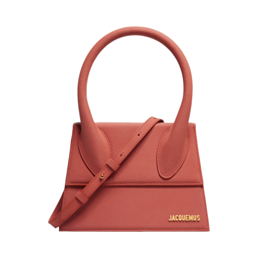 Jacquemus Le Grand Chiquito Large Signature Handbag Dark Red