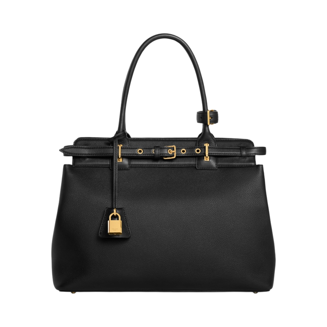 셀린느 서플 카프스킨 콘티 백 블랙