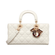 Dior Medium Lady D Joy Bag Cannage Lambskin Latte
