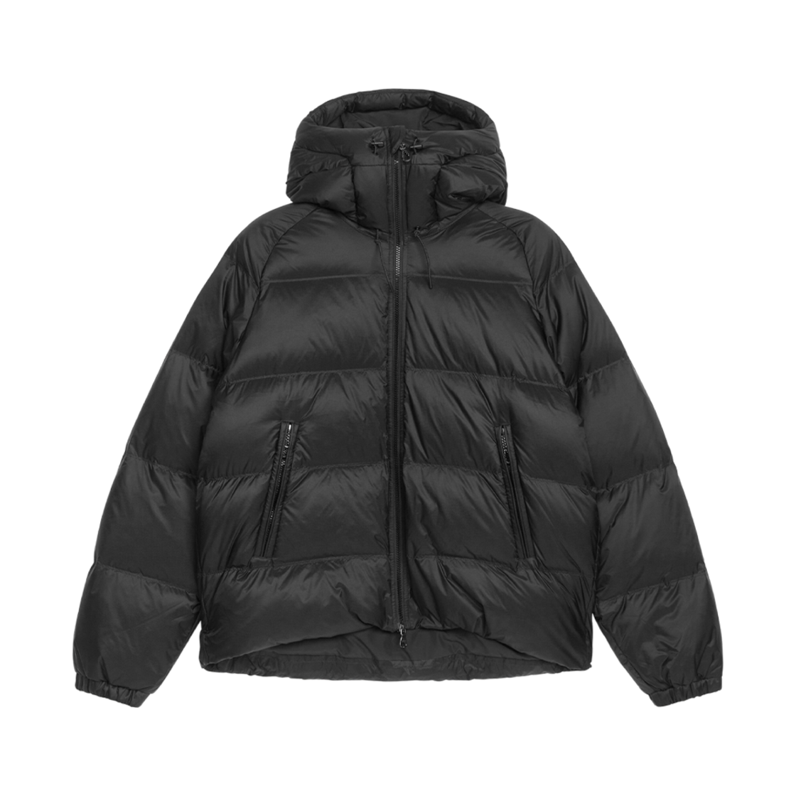 1090553-011 Arket Upcycled Down Sporty Jacket Black