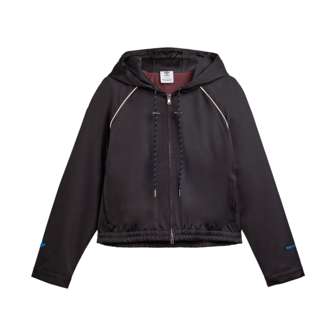 JW1110 (W) Adidas x Wales Bonner Satin Track Top Black - KR Sizing