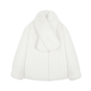 Haveless Blair Faux Fur Jacket White