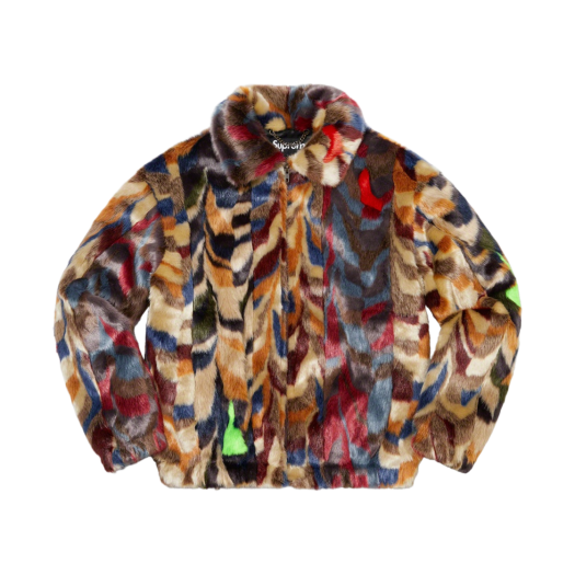 Supreme Faux Fur Bomber Jacket Multicolor - 22FW