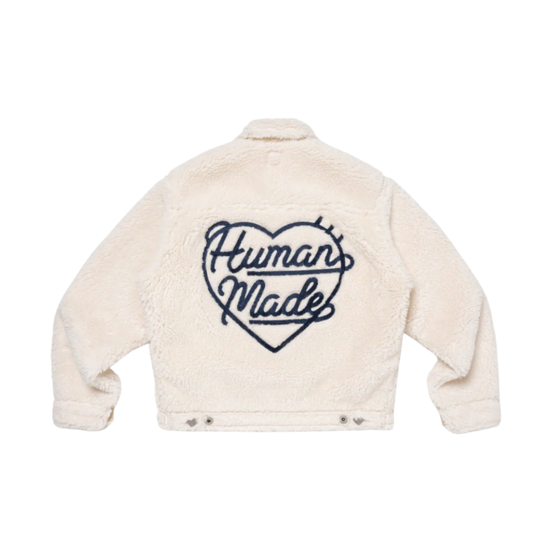 휴먼 메이드 울 블렌디드 보아 플리스 워크 자켓 화이트(Human Made Wool Blended Boa Fleece Work Jacket White)