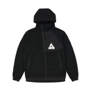 Palace Polar Fleece Asymmetric Jacket Black - 21FW