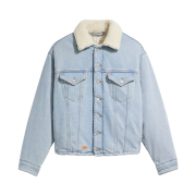 Levi's x Erl Sherpa Trucker Jacket Indigo
