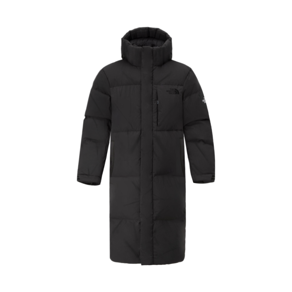 노스페이스 화이트 라벨 액션 테크 다운 코트 블랙