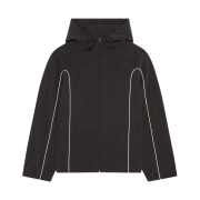Diesel J-Hivessin Windbreaker Jacket with Contrast Piping Black