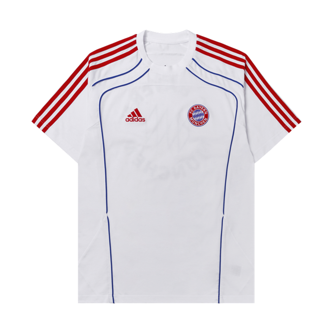 아디다스 FC 바이에른 UBP 티셔츠 화이트 - KR 사이즈(Adidas FC Bayern UBP T-Shirt White - KR Sizing)