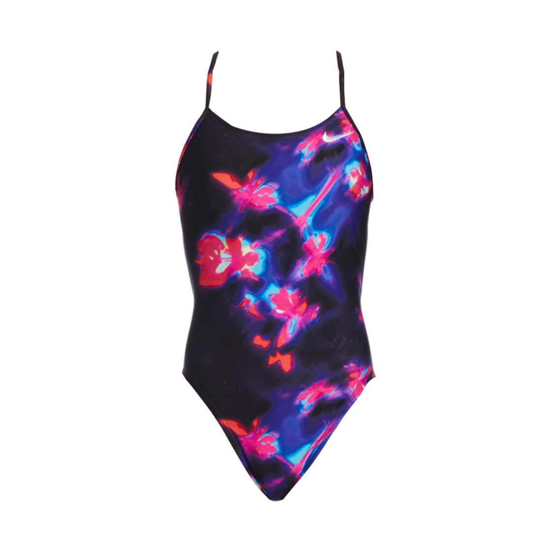NESSF016-001 (W) Nike Swim Floral Blur Cut Out Black