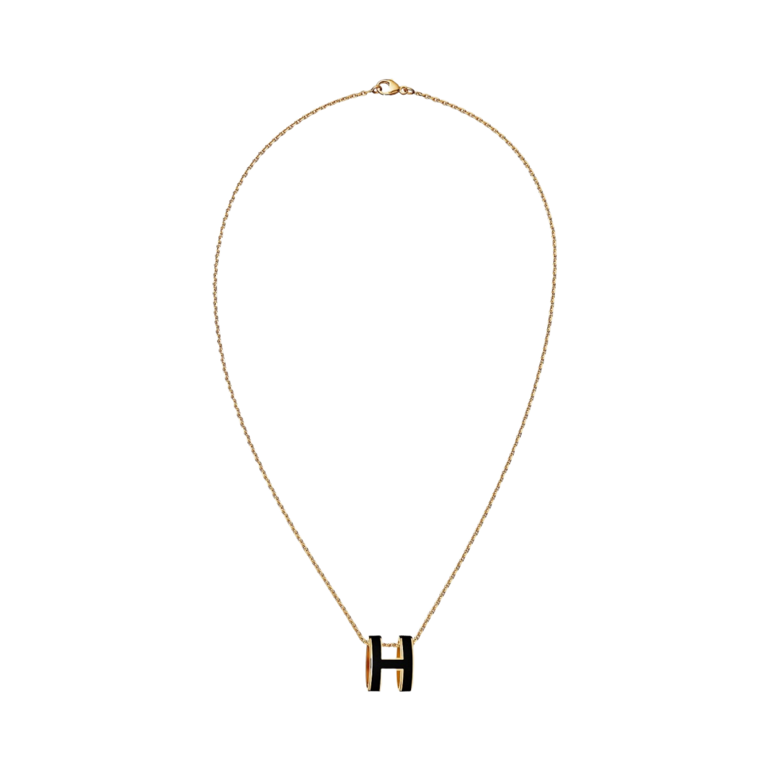 (W) 에르메스 팝아슈 펜던트 골드 하드웨어 & 누아