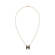 (W) Hermes Pop H Pendant Gold & Noir