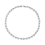 Louis Vuitton Monogram Chain Necklace Silver