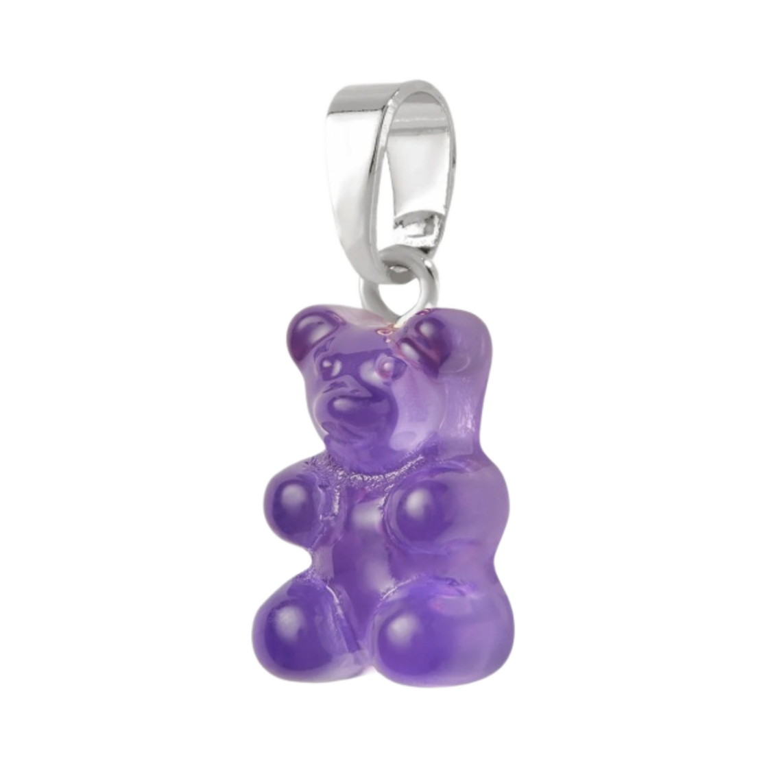 크리스탈 헤이즈 노스텔지아 베어 클래식 커넥터 실버 플럼(Crystal Haze Nostalgia Bear with Classic Connector Silver Plum) - 1