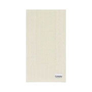 Ganni Cable Scarf Egret