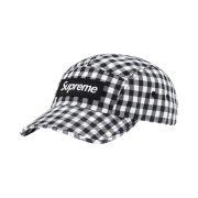 Supreme Gingham Camp Cap Black - 23SS