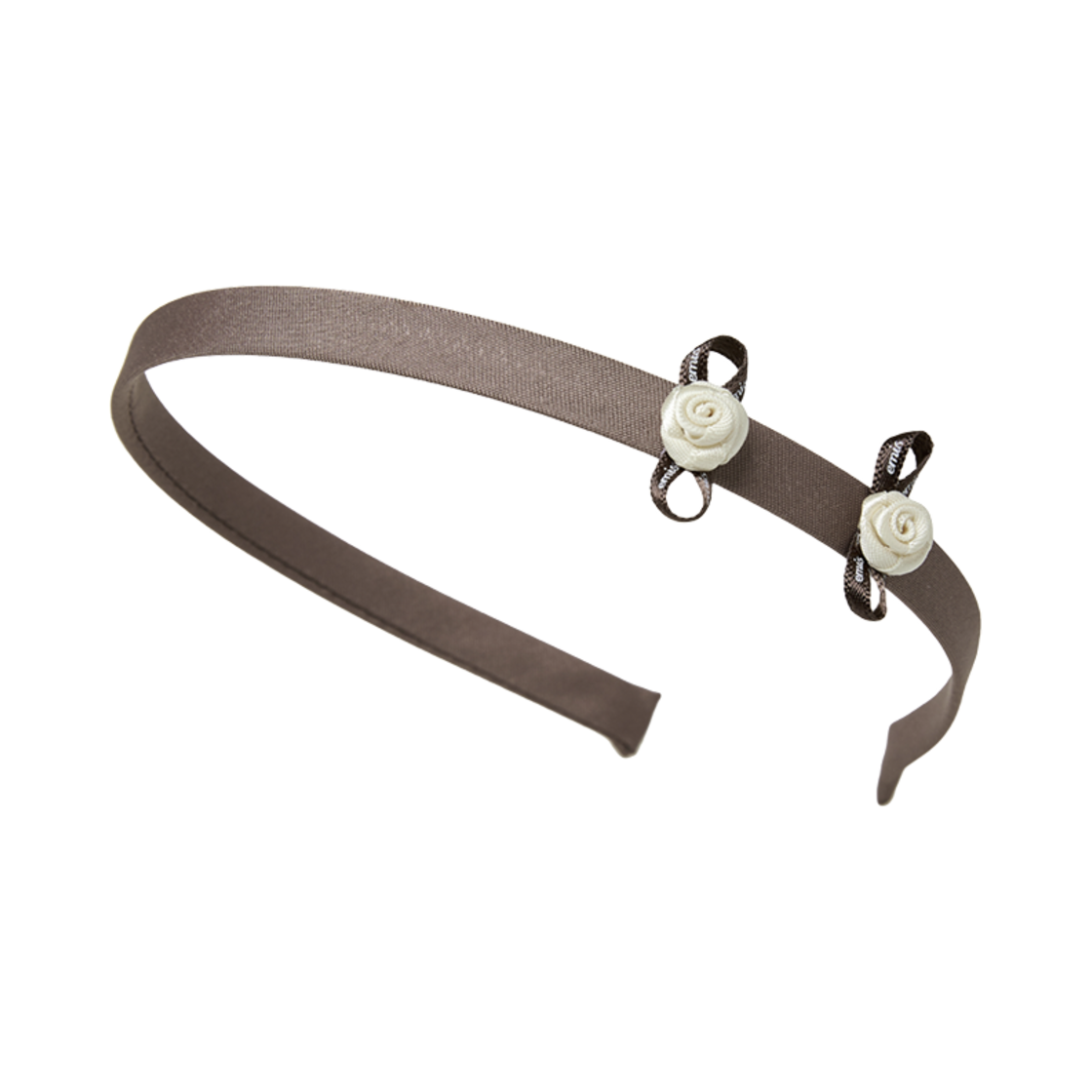 이미스 미니 코르사주 헤어밴드 브라운(Emis Mini Corsage Hairband Brown) - 1