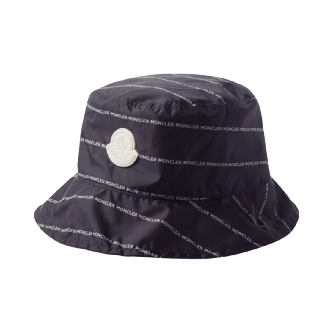H1-091-3B00009-595RF-740 Moncler Logo Print Bucket Hat Black - 22SS