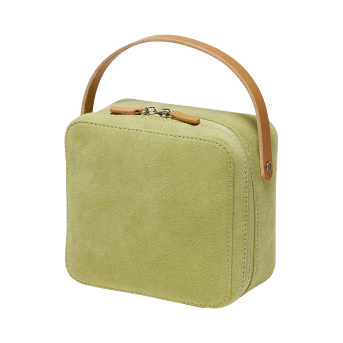 A24AB03AE Auralee Leather Small Travel Case Made By Aeta Lime Green